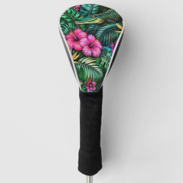 Krokodil-Dschungel-Träume Nahtloses Oberflächenmus Golf Headcover