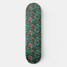 Krokodil-Dschungel-Träume Nahtloses Oberflächenmus Skateboard