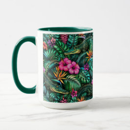Krokodil-Dschungel-Träume Nahtloses Oberflächenmus Tasse