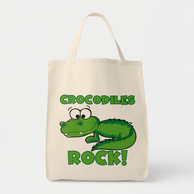 Krokodil-Felsen Tragetasche (Vorne)
