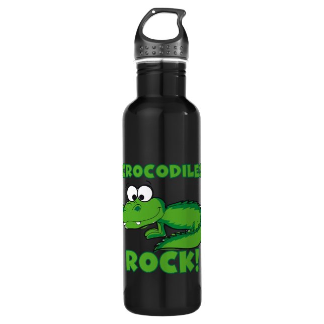 Krokodil-Felsen Trinkflasche (Vorderseite)