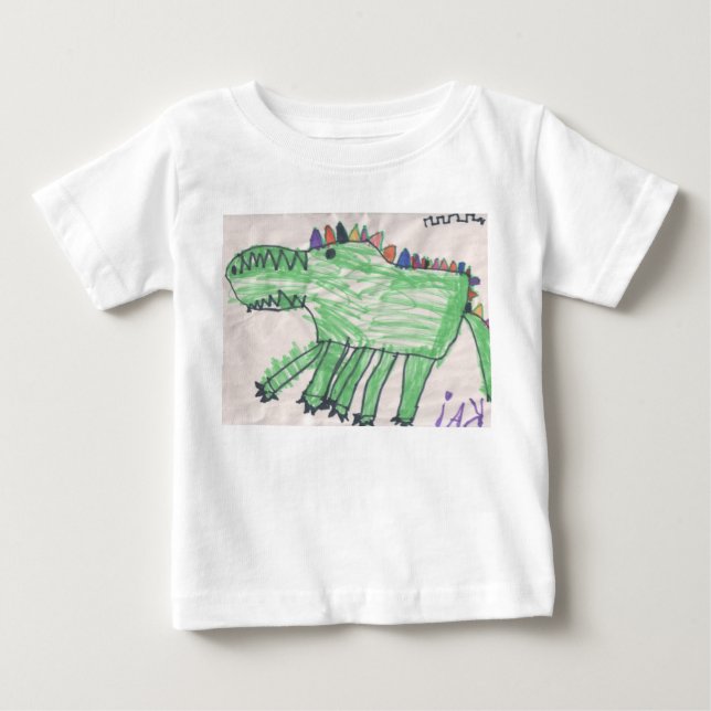 Krokodil für Babys durch DesignsByKai Baby T-shirt (Vorderseite)