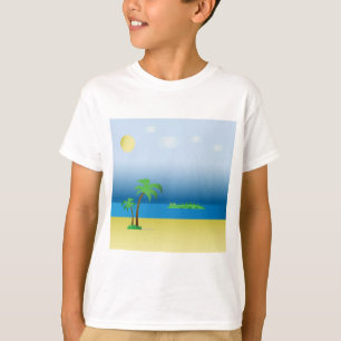 Krokodil im T - Shirt des Ozeans
