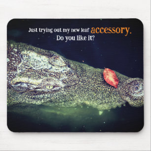 Krokodil im Wasser Mousepad