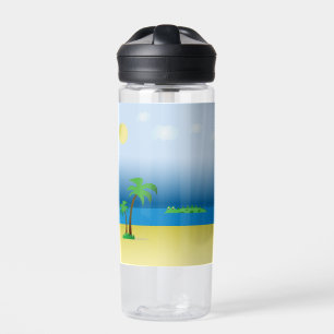 Krokodil in einer Wasserflasche Trinkflasche