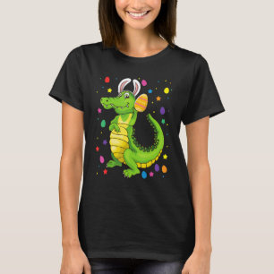 Krokodil mit sonnigen Ohren Gewittertes Ei jagen O T-Shirt