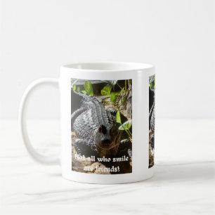 Krokodil "nicht alle, die lächeln, sind Freunde" Kaffeetasse