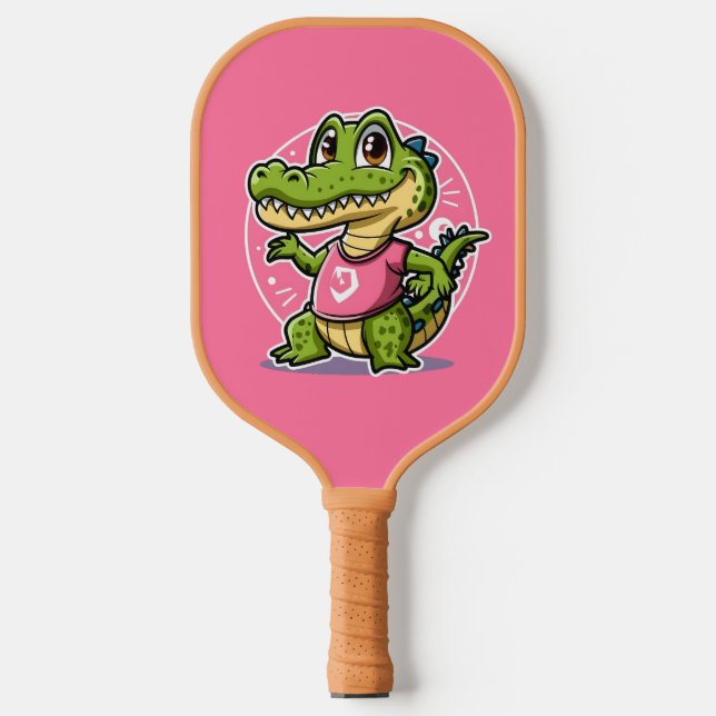 Krokodil Pickleball Schläger (Vorderseite)