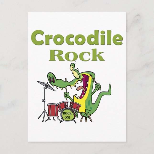 Krokodil Postkarte (Vorderseite)