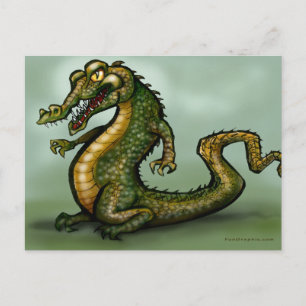 Krokodil Postkarte