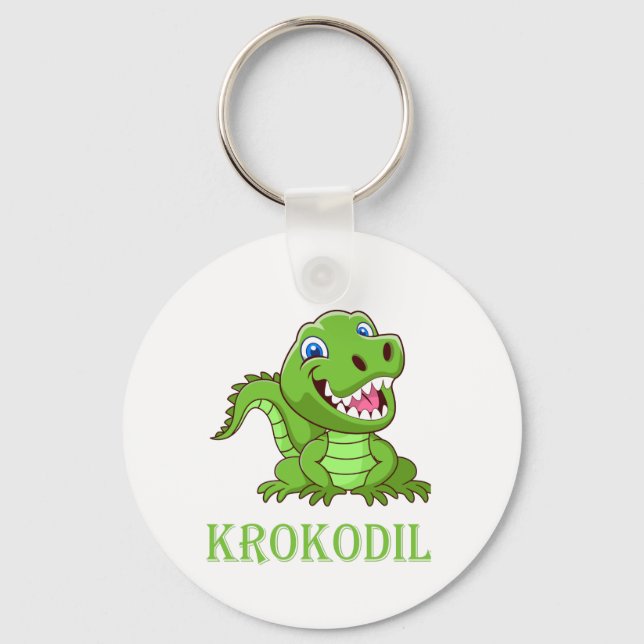 Krokodil Schlüsselanhänger (Vorderseite)