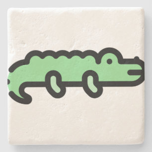 Krokodil Steinuntersetzer