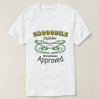 Krokodil-Typografie-Design T-Shirt