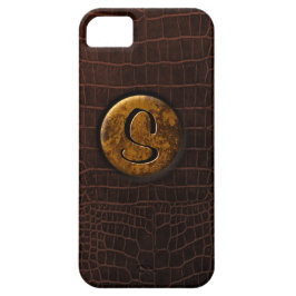 Krokodil und Monogramm Case-Mate iPhone Hülle