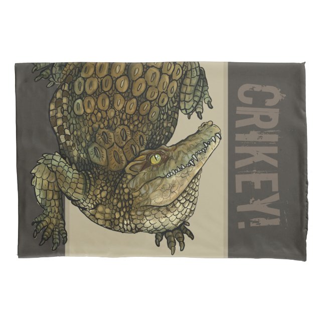 Krokodile Crikey! Kissenbezug (Vorderseite)