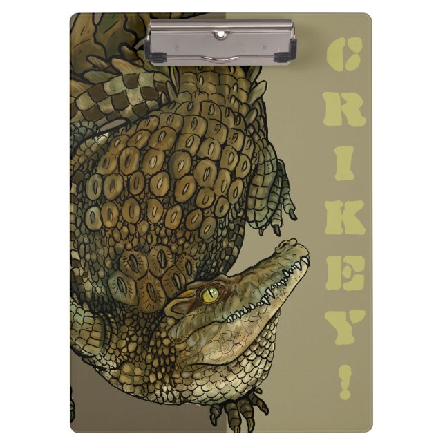 Krokodile Crikey! Klemmbrett (Vorderseite)