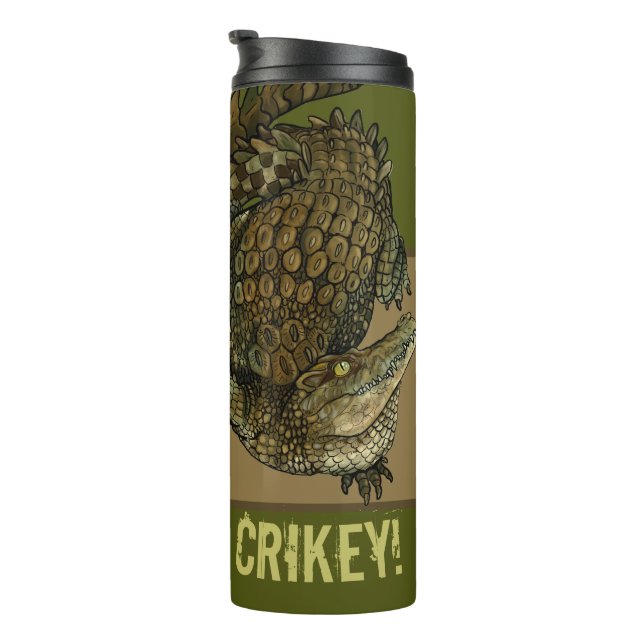 Krokodile Crikey! Thermosbecher (Nach rechts gedreht)