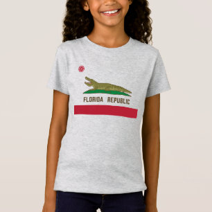 Krokodile der Alligator-Flagge in Florida T-Shirt