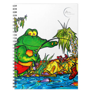 Krokodile Fishing SpiralNotebook Notizblock