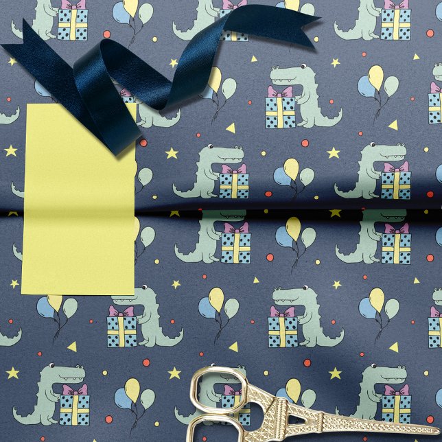 Krokodile-Geburtstagspartei Seidenpapier (Von Creator hochgeladen)