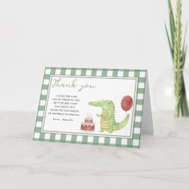 Krokodile Geburtstagsparty danke