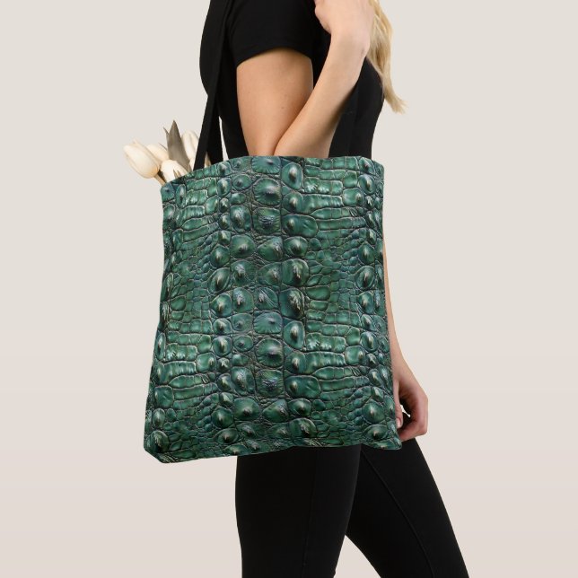 Krokodile Hautmuster Tasche (Von Nahem)