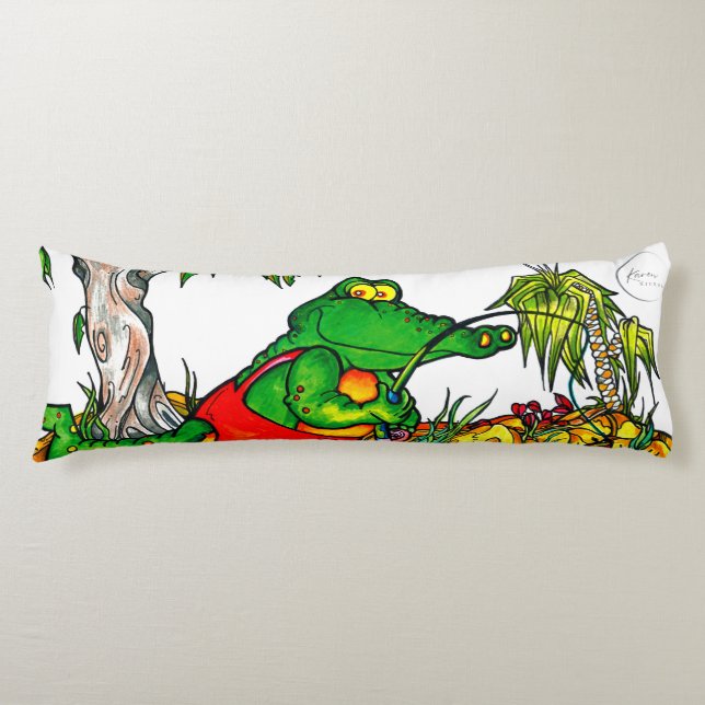 Krokodile | Kissen 51 cm x 137 (Vorderseite)