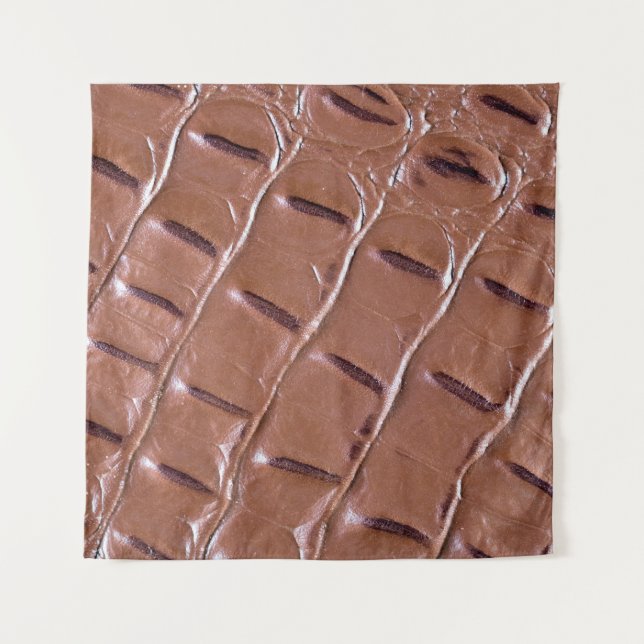 Krokodile Leder texturiert Hintergrund abstract, a Wandteppich (Vorderseite)