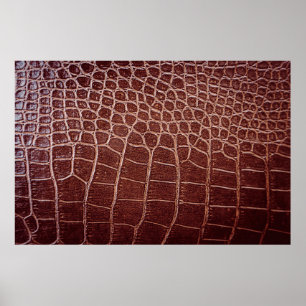 Krokodile Ledermuster abstrakt,Alligator,Tier Poster