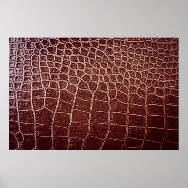 Krokodile Ledermuster abstrakt,Alligator,Tier Poster (Vorne)