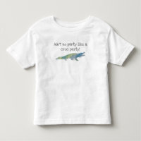Krokodile-Malerei Geburtstags-T - Shirt