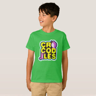 Krokodile mit zwei glücklichen Kroketten - lebhaf T-Shirt