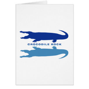 Krokodile-Reflektion (blau)