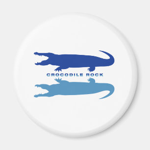 Krokodile-Reflektion (blau) Magnet