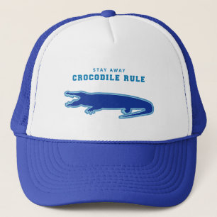 Krokodile-Regel (blau) Truckerkappe
