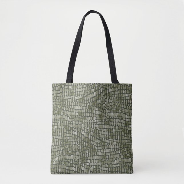 Krokodile Reptile Wildtierhautmuster Tasche (Vorderseite)