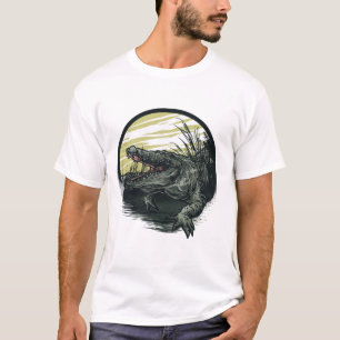 Krokodile Tätowierung T - Shirt
