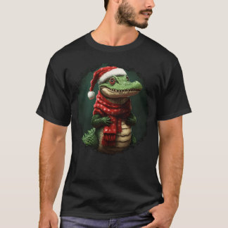 Krokodile Weihnachtsfamilie T-Shirt