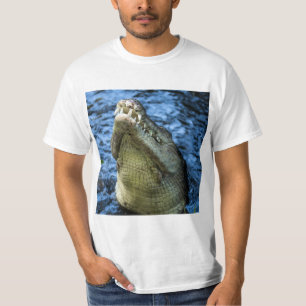 Krokodile Zähne Wasser T-Shirt