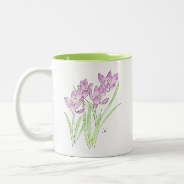 Krokodile Zweifarbige Tasse (Links)