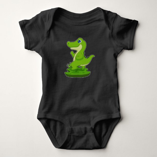 Krokodilläufer beim Sport Baby Strampler (Vorderseite)