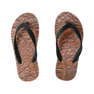 Krokodilleder-Fake-Look Kinderbadesandalen