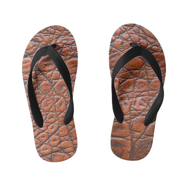 Krokodilleder-Fake-Look Kinderbadesandalen (Fußbett)