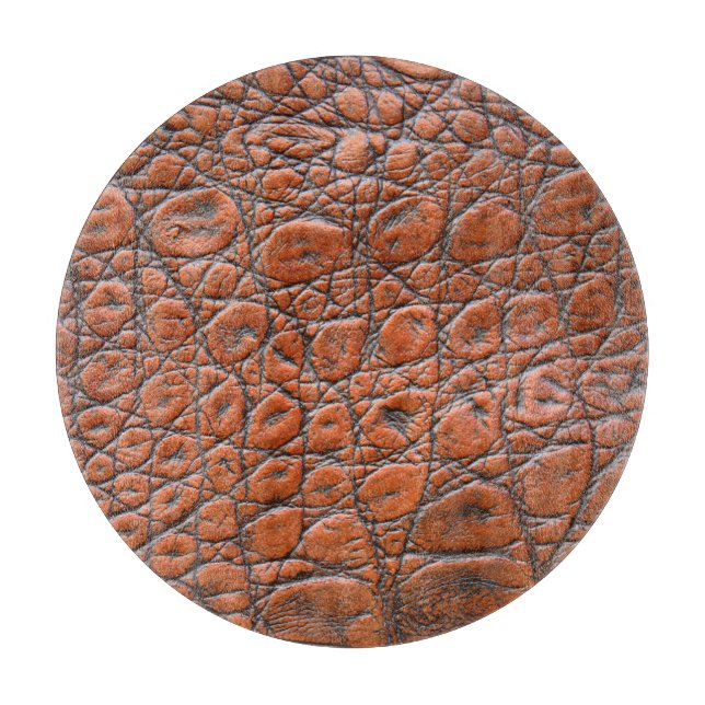 Krokodilleder-Fake-Look Schneidebrett (Vorderseite)