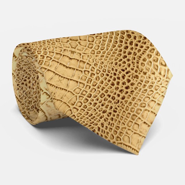 Krokodillederhaut Krawatte (Gerollt)