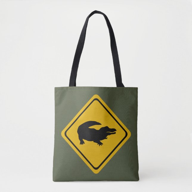 Krokodilstrasse Tasche (Vorderseite)