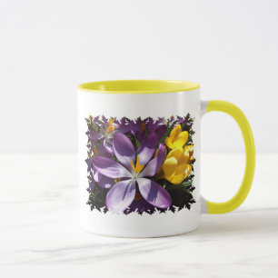 Krokus färbt Kaffee-Tasse Tasse