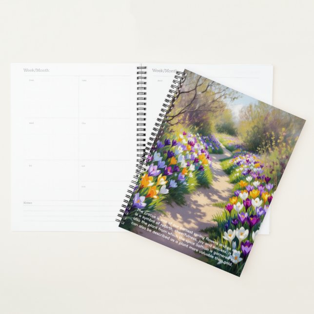 Krokus-Symbolik-Kalender Planer (Anzeige)