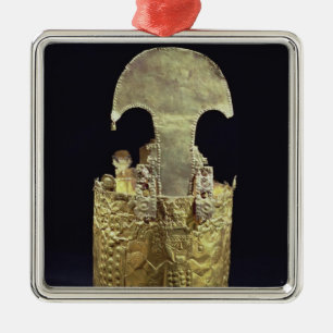 Krone, Chimu Silbernes Ornament