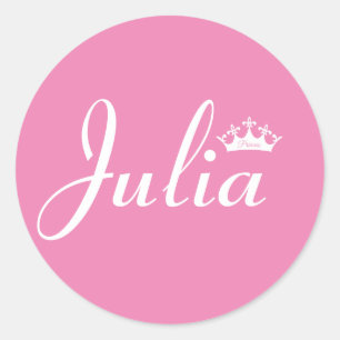 Krone der Prinzessin Runder Aufkleber